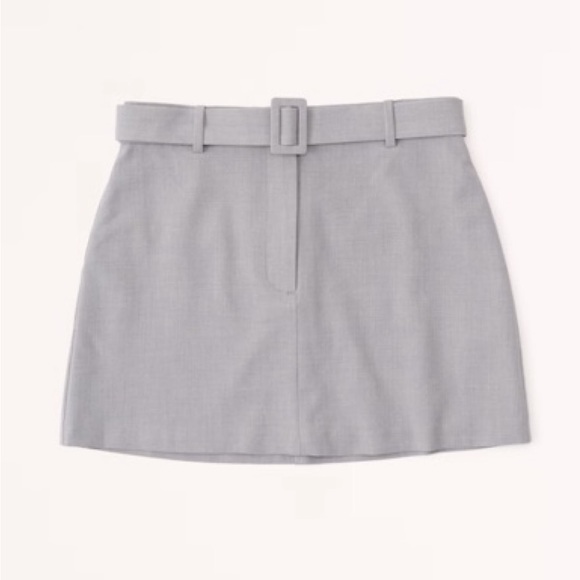 NWT Abercrombie & Fitch Tailored Belted Mini Skirt | Size S - Picture 1 of 6
